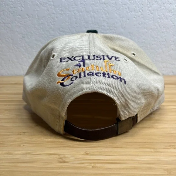 New Era Super Bowl XXX 1996 Vintage Hat Steelers vs Cowboys Cream Green 90s OSFA - Picture 3 of 8